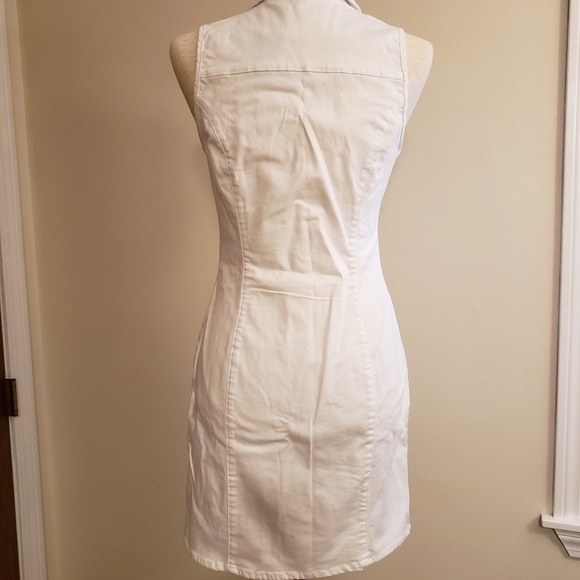 G by Guess Halina White Moto Dress - Picture 3 of 6